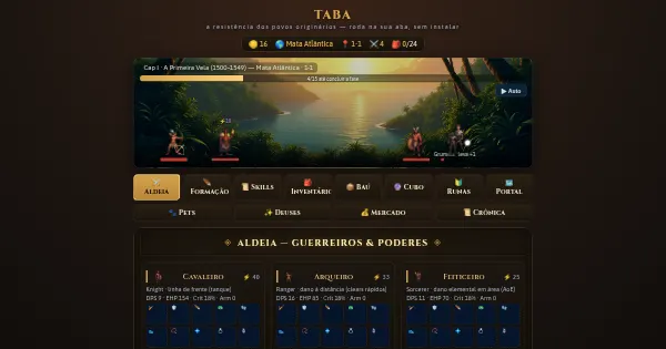 Screenshot of taba