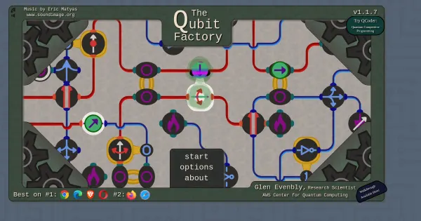 Screenshot of the qubit factory