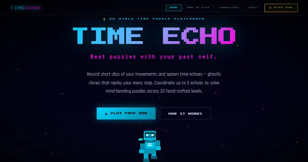 Screenshot of Kosmosic TimeEcho Platformer