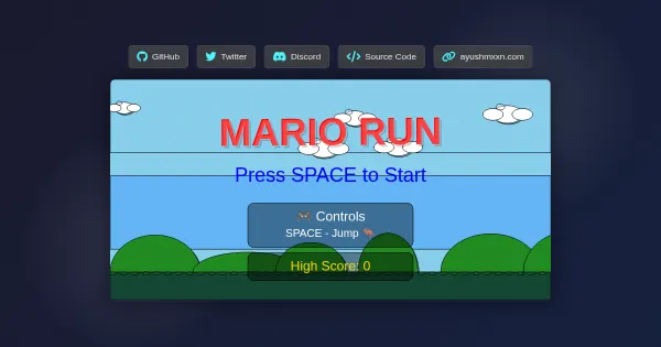 Screenshot of mario run