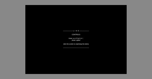 Screenshot of line game