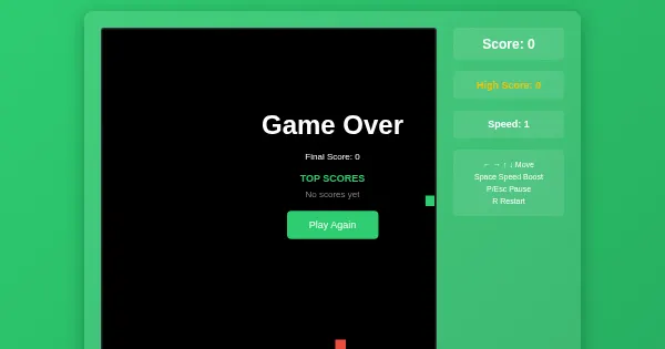 Screenshot of snake