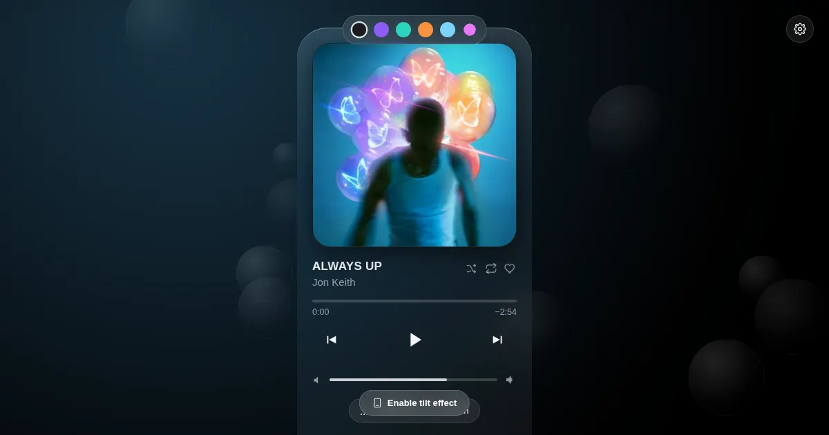 Screenshot of motion flow