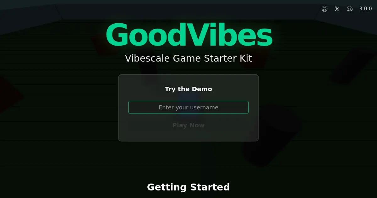 Screenshot of goodvibes