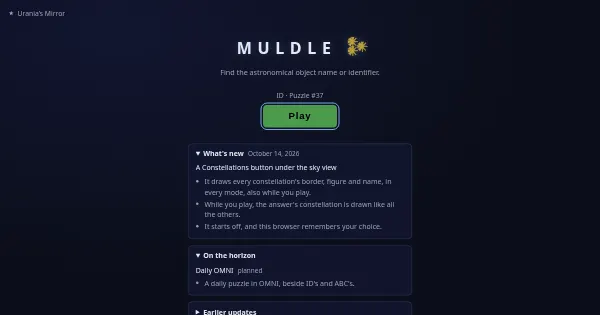 Screenshot of muldle