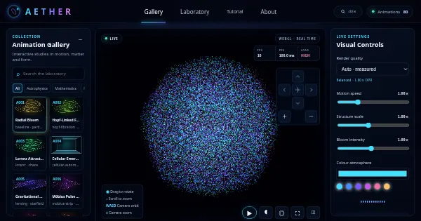 Screenshot of AETHER