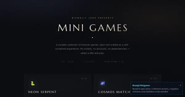 Screenshot of biswajit minigames