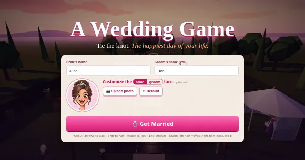 Screenshot of A Wedding Game