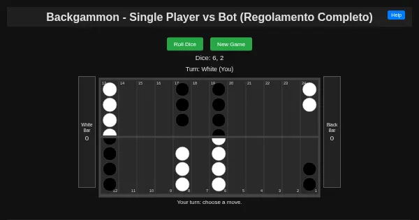 Screenshot of Backgammon