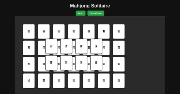 Screenshot of Mahjong Solitaire