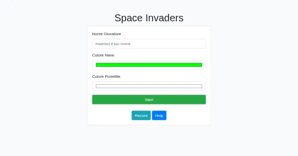 Screenshot of Space Invaders