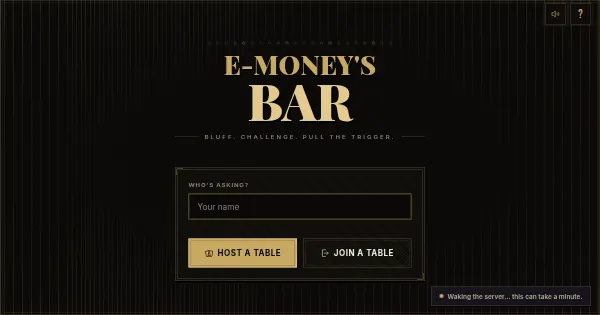 Screenshot of E Moneys Bar