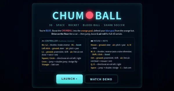 Screenshot of chumball