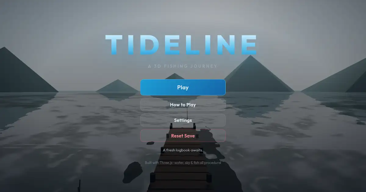 Screenshot of tideline