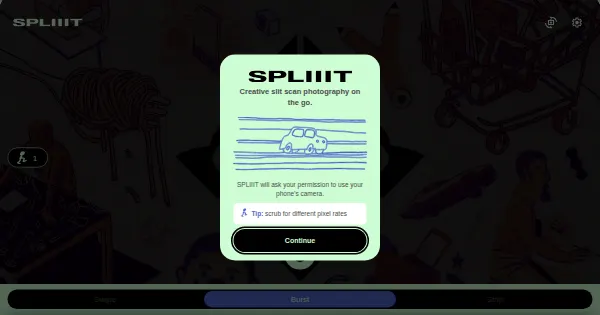 Screenshot of Splitscan