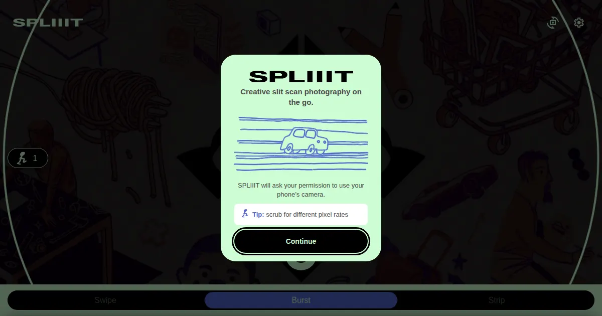 Screenshot of Splitscan