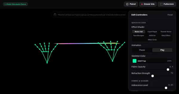 Screenshot of magic tracked