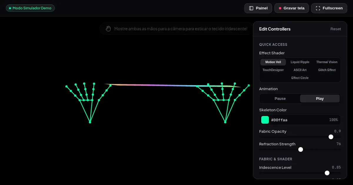 Screenshot of magic tracked