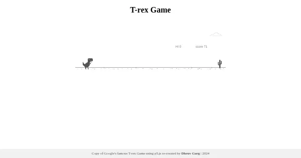 Screenshot of trex