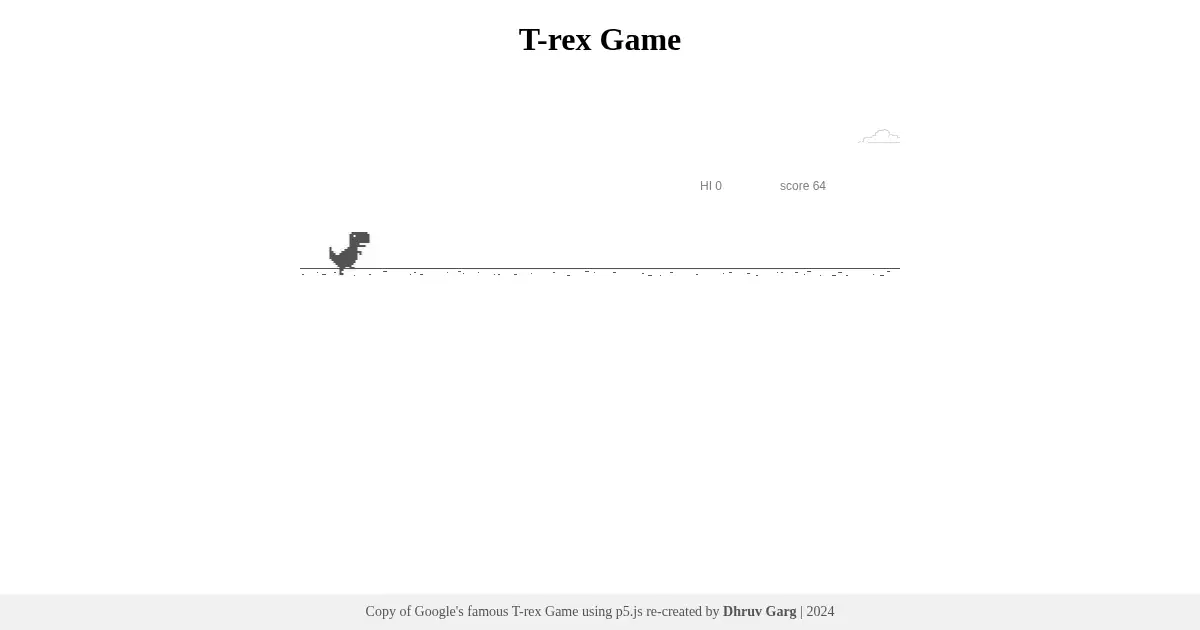 Screenshot of trex