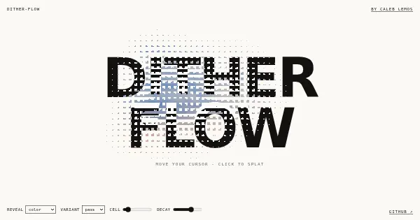 Screenshot of dither flow