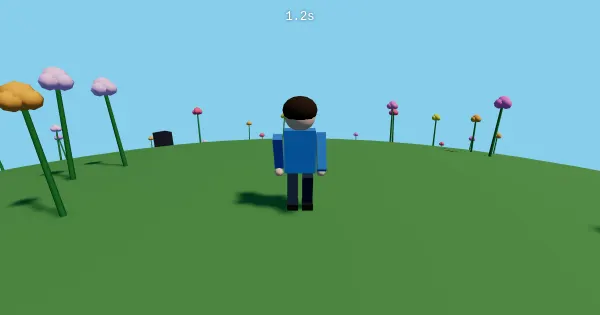 Screenshot of flower game
