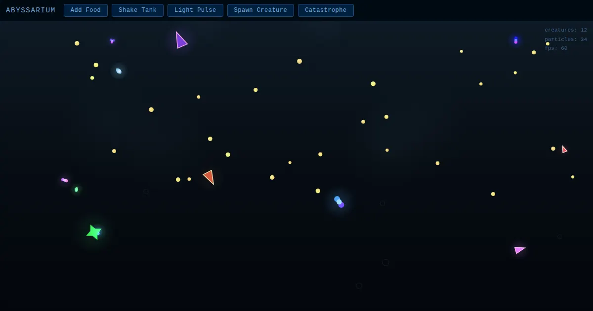 Screenshot of abyssarium