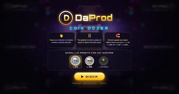 Screenshot of daprod coin dozer