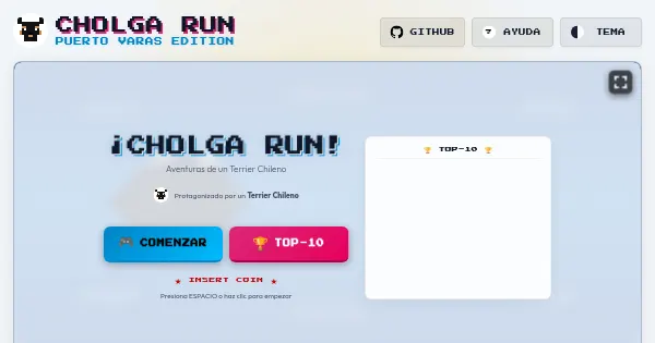 Screenshot of cholga run