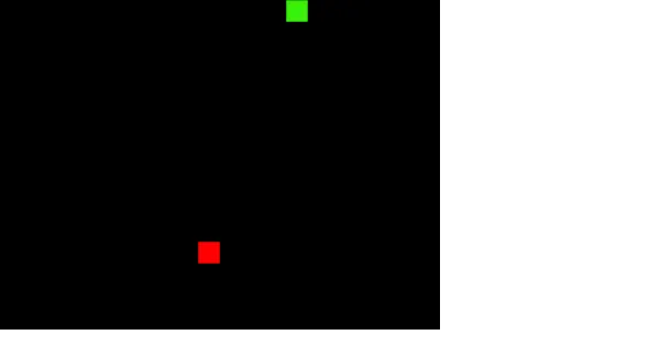 Screenshot of snake game