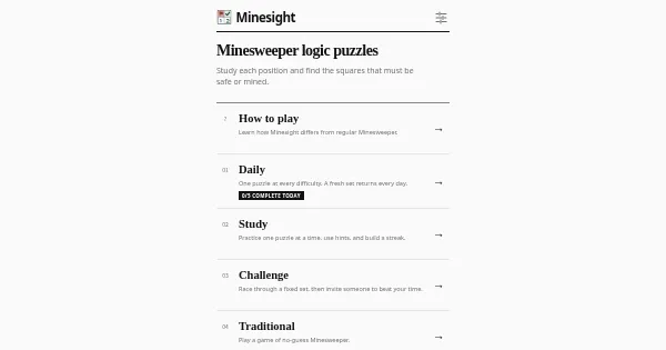 Screenshot of minesight