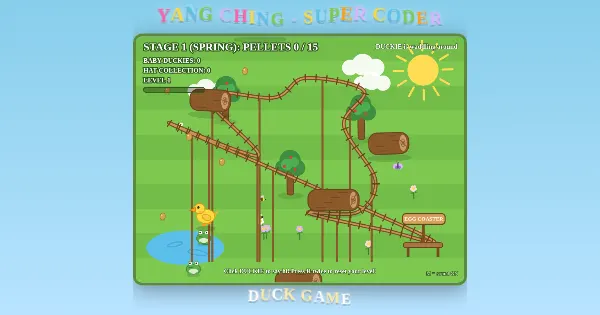 Screenshot of yang ching super coder duck game