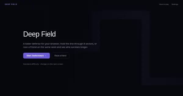 Screenshot of deep field td
