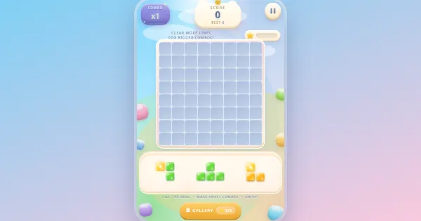 Screenshot of jelly blocks