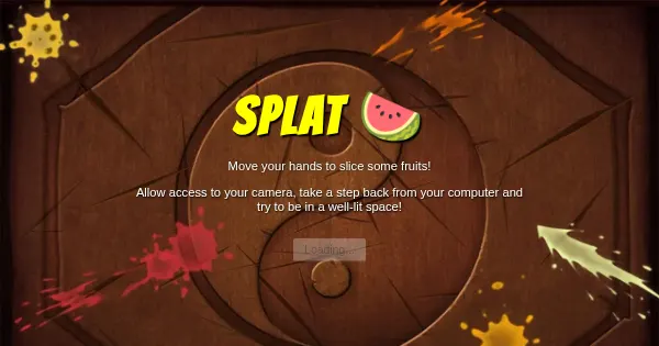 Screenshot of splat