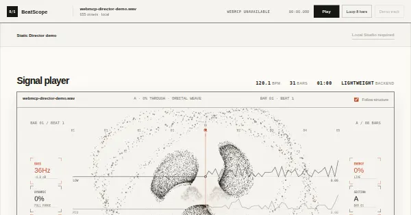 Screenshot of beatscope