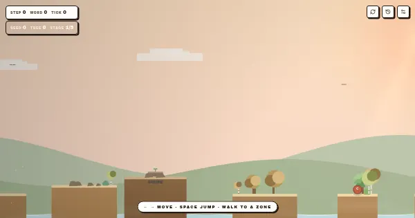 Screenshot of Jump and Run Game Voice Checklist