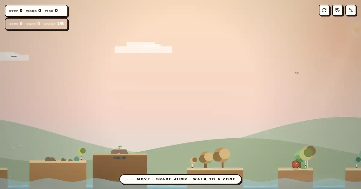 Screenshot of Jump and Run Game Voice Checklist