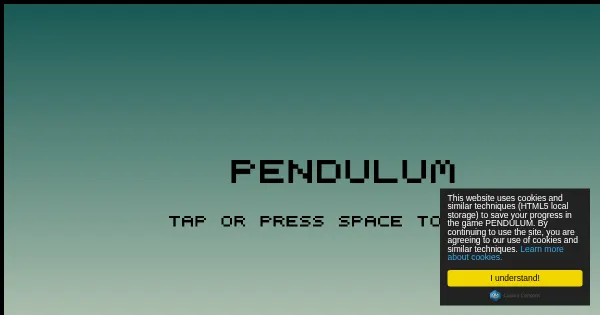 Screenshot of pendulum