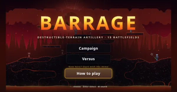 Screenshot of barrage