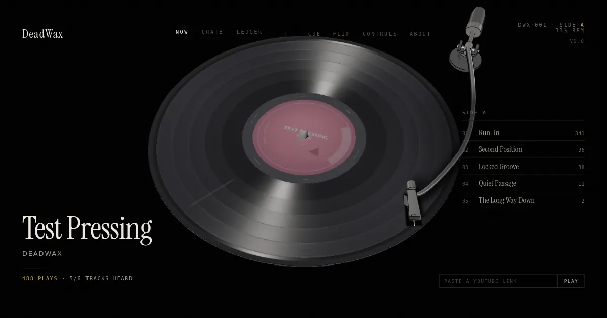 Screenshot of DeadWax