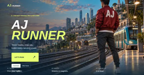 Screenshot of AJ RUNNER