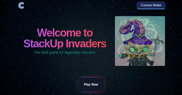Screenshot of stackup invaders