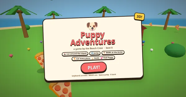 Screenshot of puppy adventures