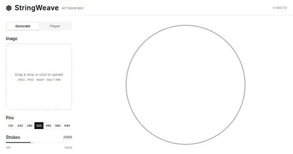 Screenshot of stringweave