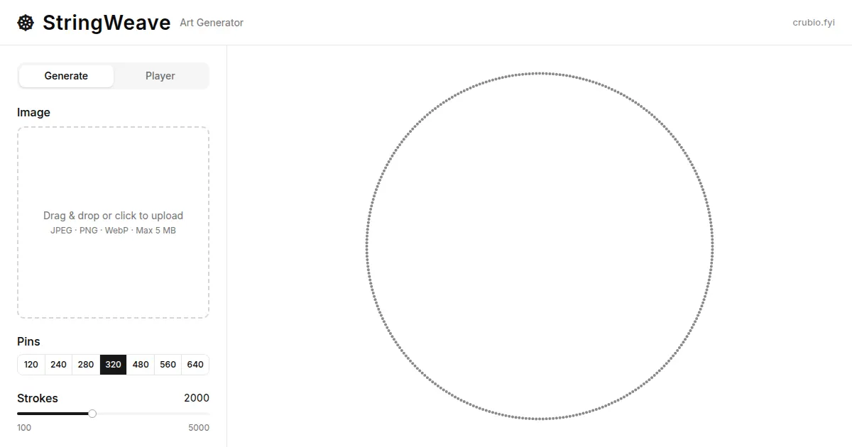 Screenshot of stringweave