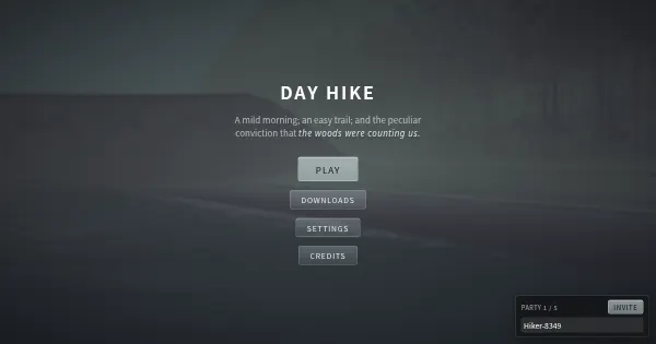 Screenshot of game dayhike