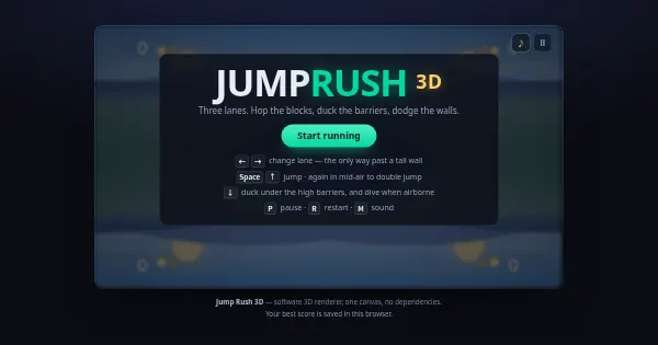 Screenshot of jump rush