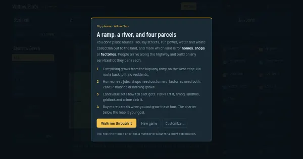 Screenshot of willow flats