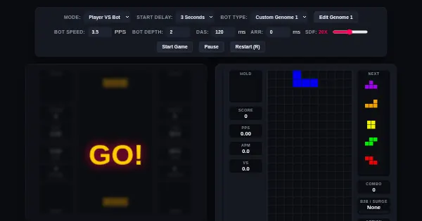 Screenshot of Tetris